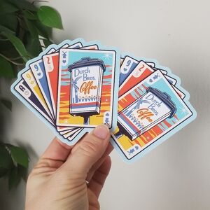 Dutch Bros Coffee Playing Cards Stickers New July 2025